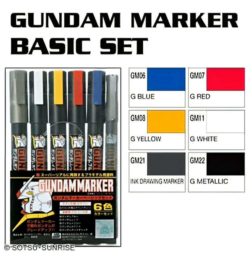 Gundam Marker Set - Basic Set (GMS105)