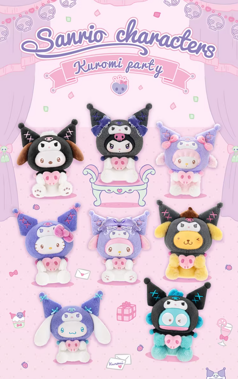 Sanrio characters Kuromi Party Series Plush Pendant Blind Box