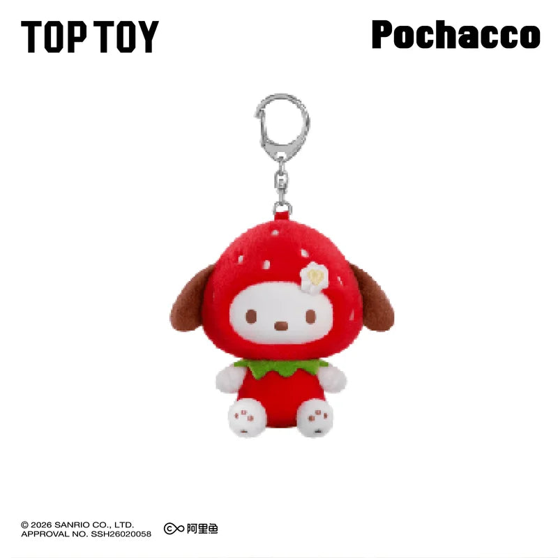 Sanrio characters Sweet Strawberry Series Plush Pendant Blind Box