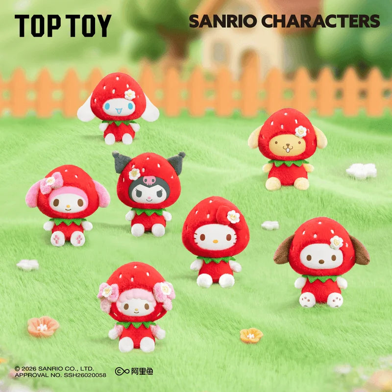 Sanrio characters Sweet Strawberry Series Plush Pendant Blind Box