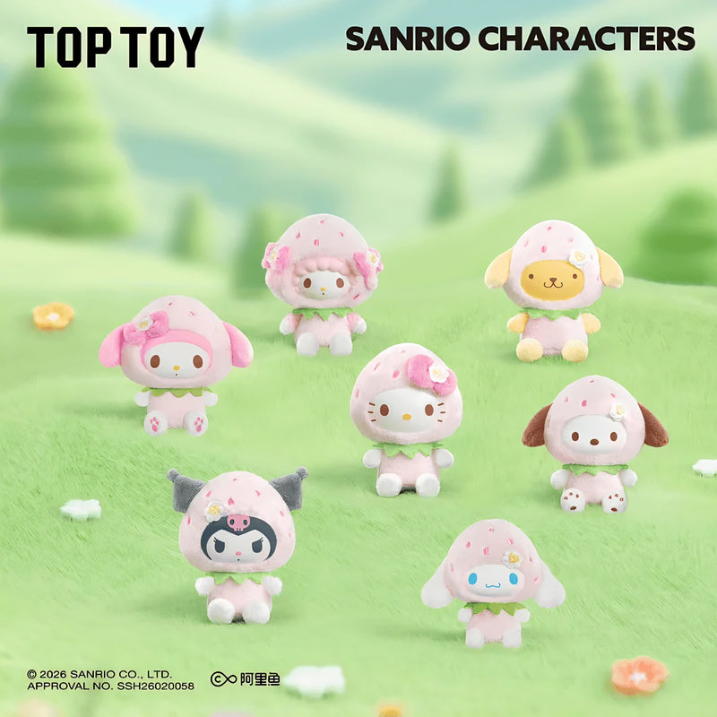 Sanrio characters Sweet Strawberry Series Plush Pendant Blind Box