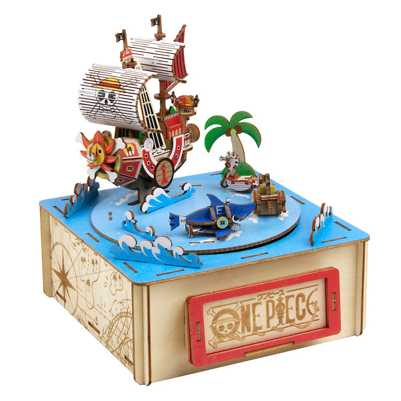 [Preorder][ETA Q3 2026] Wooden Art wa-gu-mi One Piece: Straw Hat Crew Thousand Sunny with Music Box