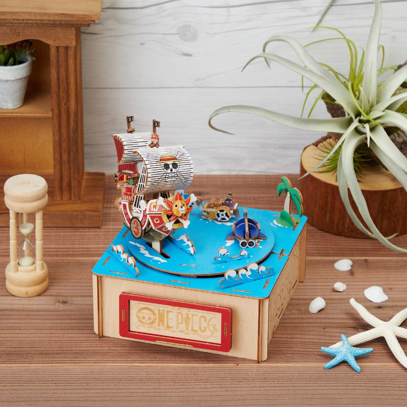 [Preorder][ETA Q3 2026] Wooden Art wa-gu-mi One Piece: Straw Hat Crew Thousand Sunny with Music Box