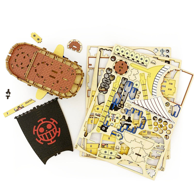 Wooden Art wa-gu-mi One Piece Trafalgar Law's Submarine (Polar Tang)