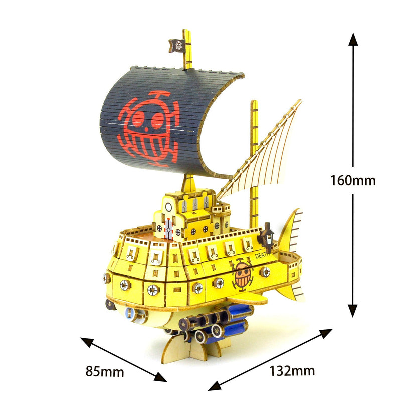 Wooden Art wa-gu-mi One Piece Trafalgar Law's Submarine (Polar Tang)
