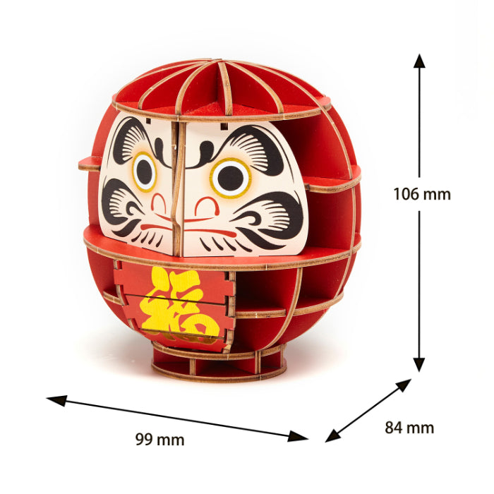 Wooden Art wa-gu-mi Daruma Color Version