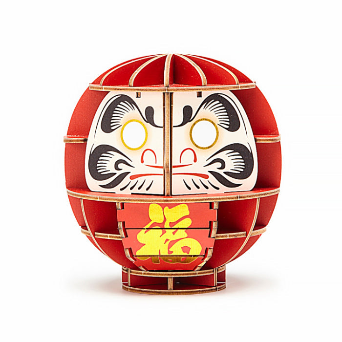 Wooden Art wa-gu-mi Daruma Color Version