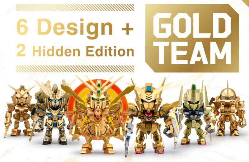 QMSV Mini Gold "Gundam" (Full Set Box/8), BNESH Q MSV - 1 PC
