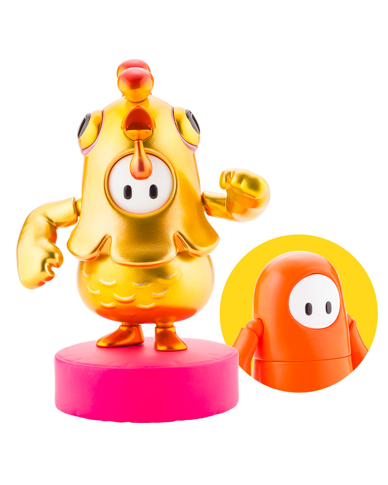 FALL GUYS ULTIMATE KNOCKOUT Action Figure pack Legendary Edition: Orangeade/Golden Chicken Costume