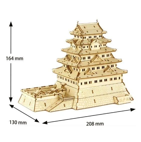 Azone wa-gu-mi Wooden Art Edo Castle (238 Pieces) Level 5