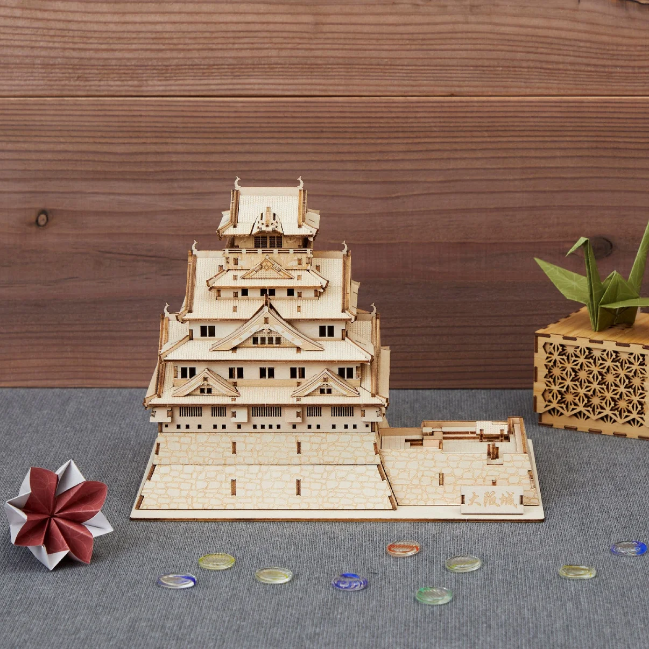 Azone wa-gu-mi Wooden Art Osaka Castle (233 pieces, level 5)