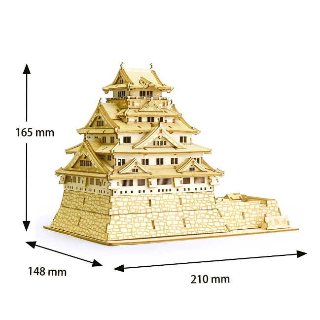 Azone wa-gu-mi Wooden Art Osaka Castle (233 pieces, level 5)
