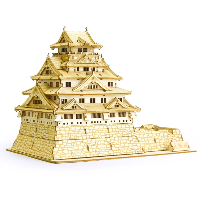 Azone wa-gu-mi Wooden Art Osaka Castle (233 pieces, level 5)