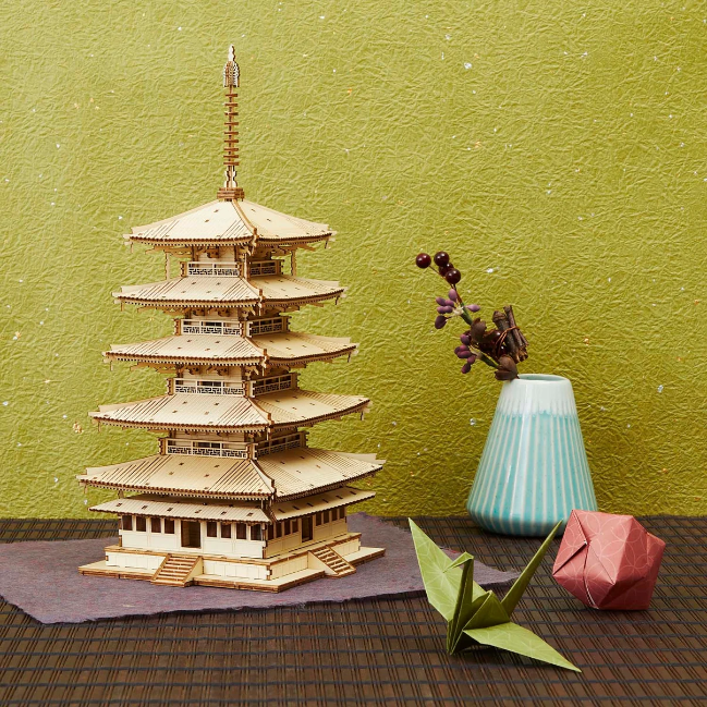 Azone wa-gu-mi Wooden Art Five-Story Pagoda (301 pieces, level 5)