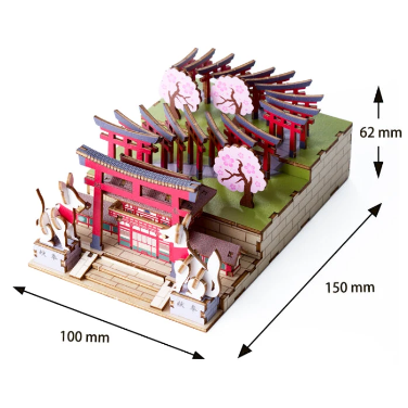 Azone wa-gu-mi Wooden Art Fushimi Inari (96 pieces, level 3)