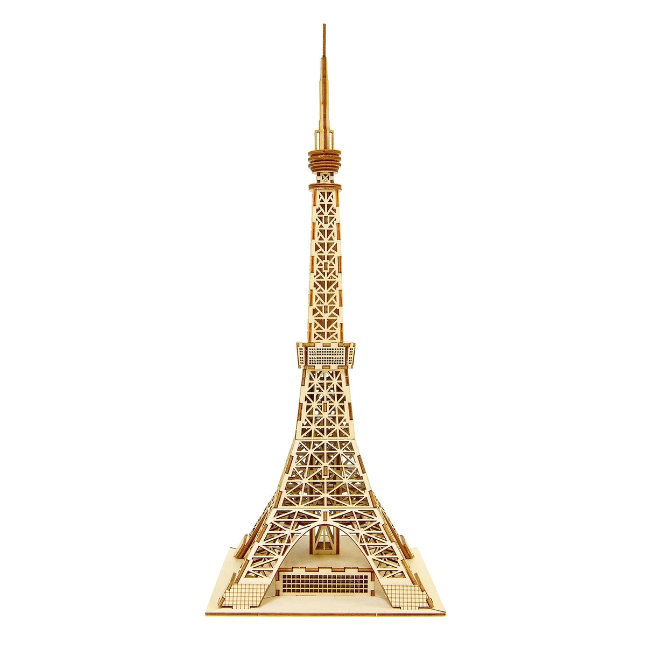 Azone wa-gu-mi Wooden Art Tokyo Tower (76 pieces, level 3)