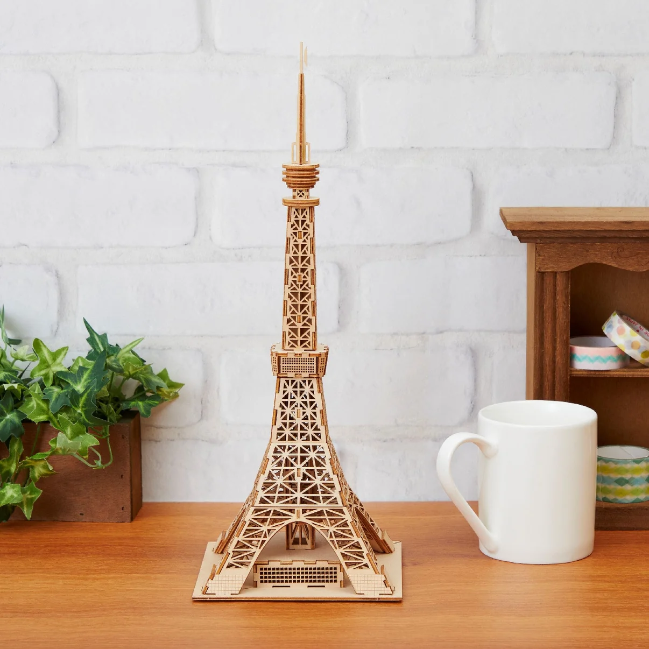 Azone wa-gu-mi Wooden Art Tokyo Tower (76 pieces, level 3)