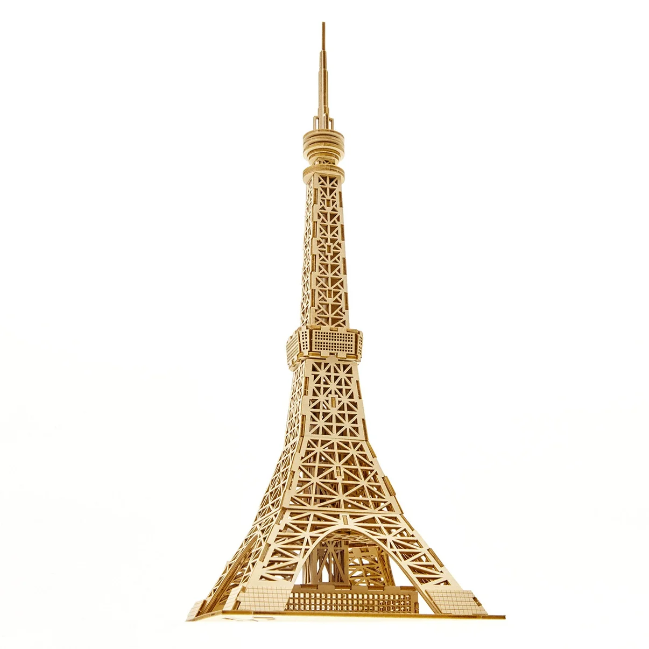 Azone wa-gu-mi Wooden Art Tokyo Tower (76 pieces, level 3)