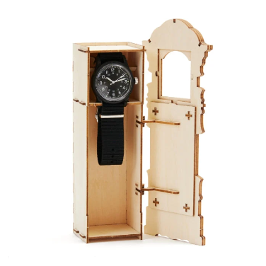 Wooden Art wa-gu-mi Antique Clock Watch Case