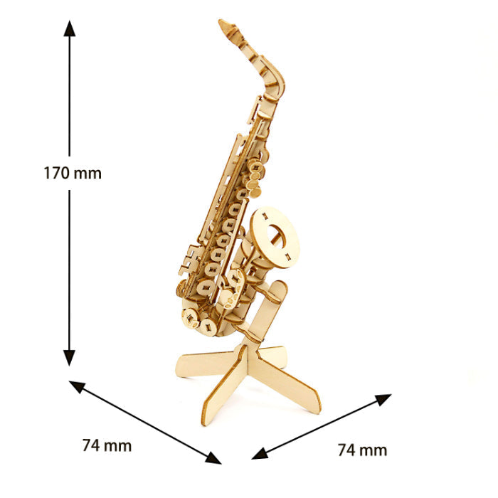 Wooden Art wa-gu-mi Saxophone Pen Stand