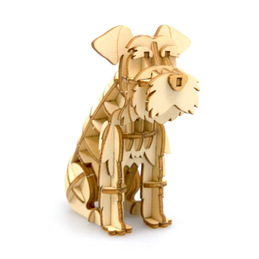 Wooden Art wa-gu-mi Miniature Schnauzer