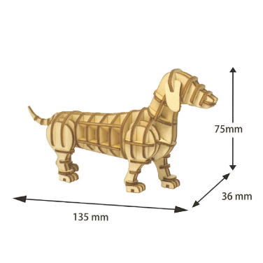 Wooden Art wa-gu-mi Dachshund