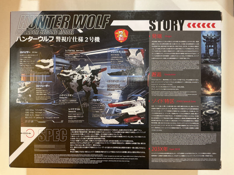 TAKARA TOMY SYNERGENEX HUNTER WOLF PATLABOR SECOND MODEL 1/35 SCALE