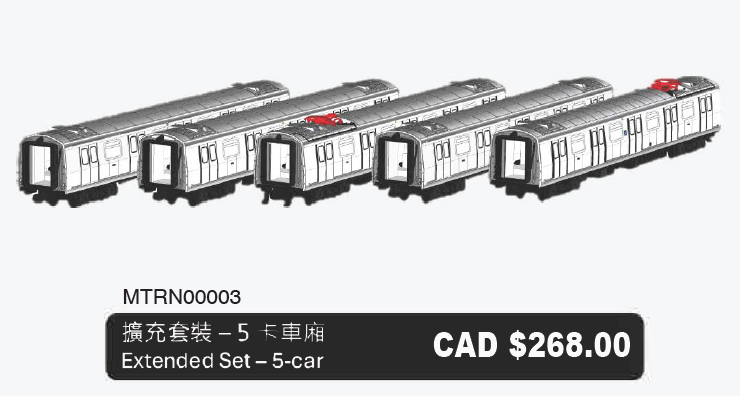 [1st Pre-Order Closed] [ETA Q3 2026] TINY City MTR 1:160 Extended Set - 5-car