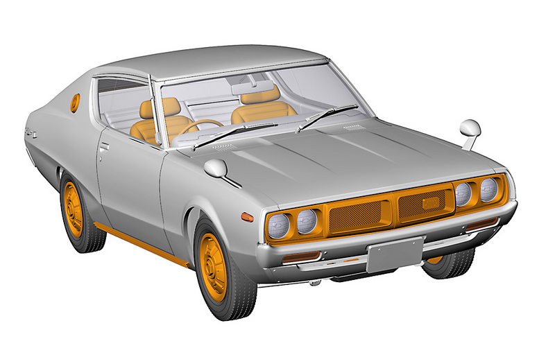 [HC55] 1:24 NISSAN SKYLINE HT 2000GT-X (KGC110)
