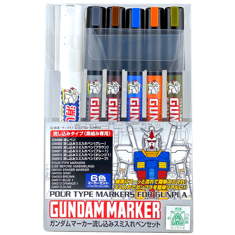 GUNDAM MARKER SET - GUNDAM POURING MARKER SET