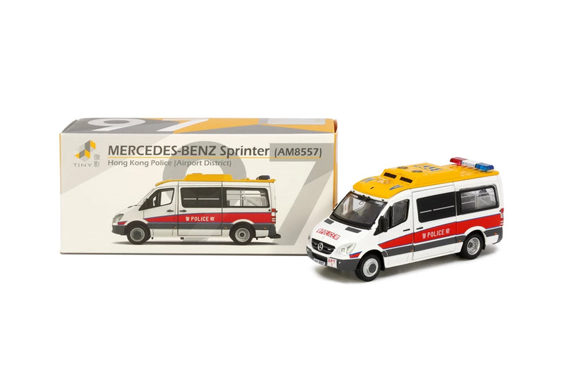 Tiny City 97 Die-cast Model Car - Mercedes-Benz Sprinter Police APT (AM8557)
