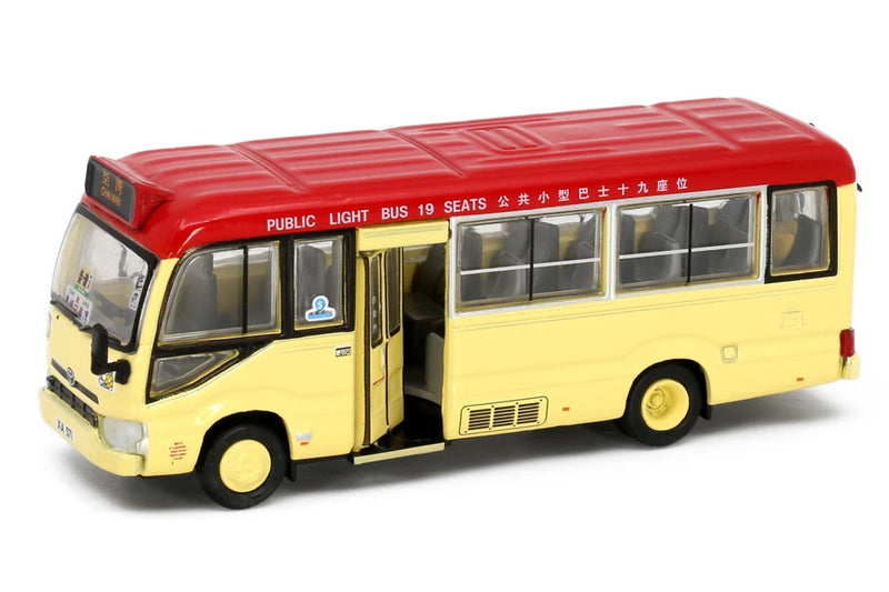 Tiny City 183 Die-cast Model Car - Toyota Coaster (B70) Red Minibus (19-seats)