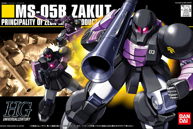 [[PRE-ORDER]] [ETA July 2026] 1/144 HGUC ZAKUⅠ BLACK TRI STARS