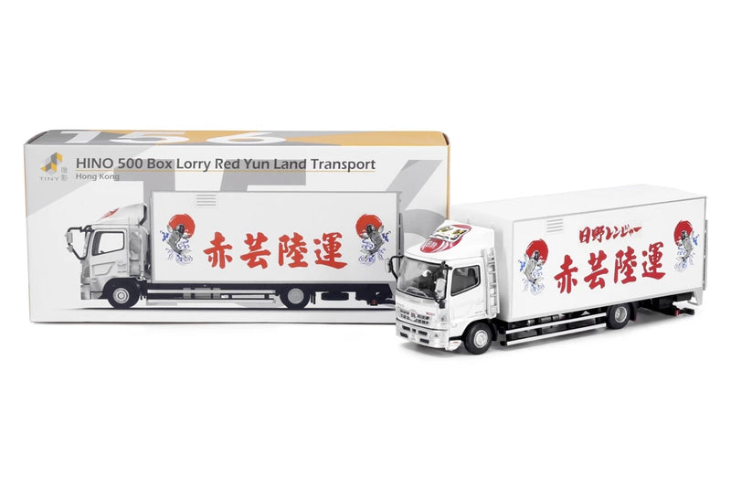 Tiny City 156 Die-cast Model Car - HINO 500 Box Lorry 10-tonne Red Yun Land Transport