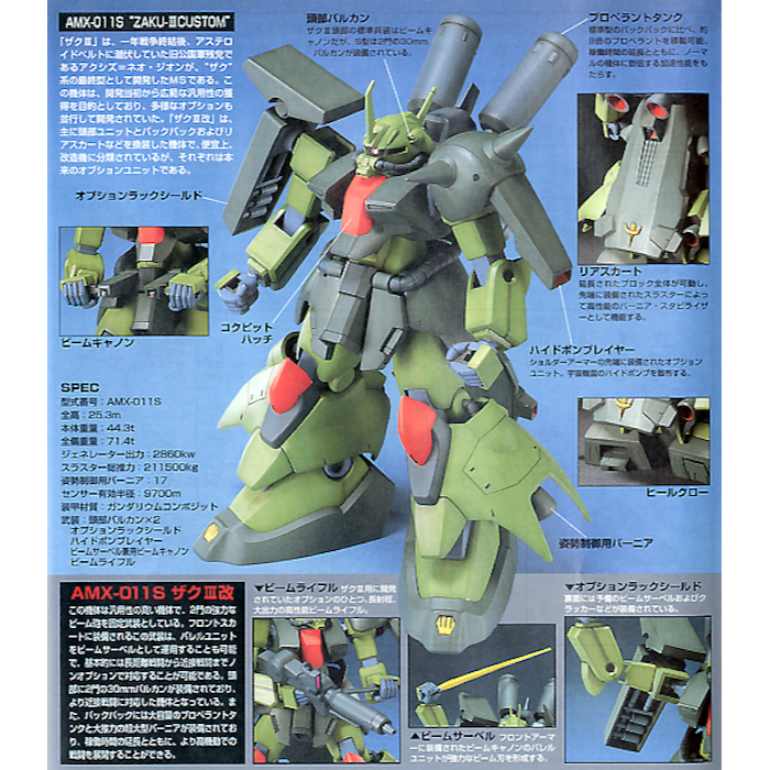 HGUC 1/144 #03 Zaku 3 Custom