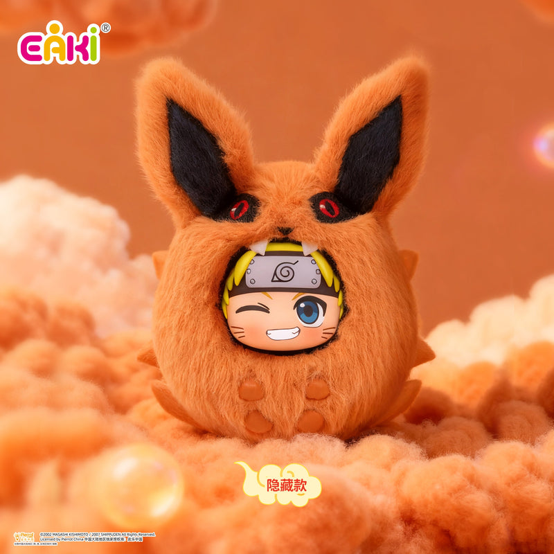 Naruto Cute Beast Party Puffy Party Series Plush Keychain Blind Box (1 pc)