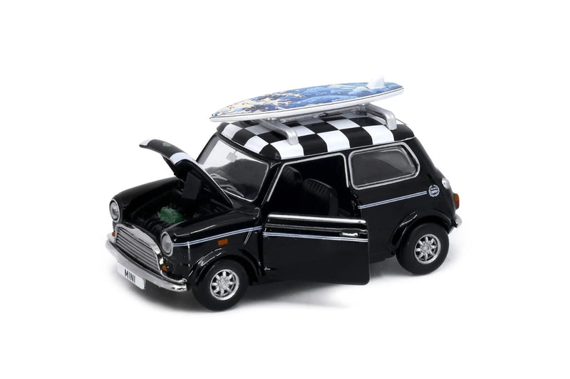 Tiny City Die-cast Model Car - Mini Cooper Mk 1 (with surfboard)