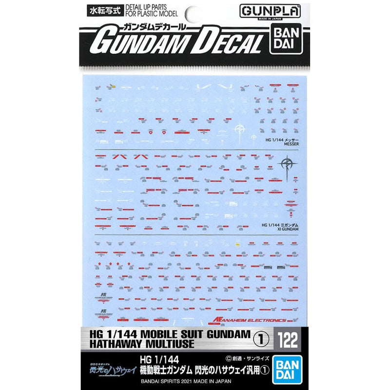 GUNDAM DECAL122 MOBILE SUIT GUNDAM HATHAWAY MULTIUSE 1