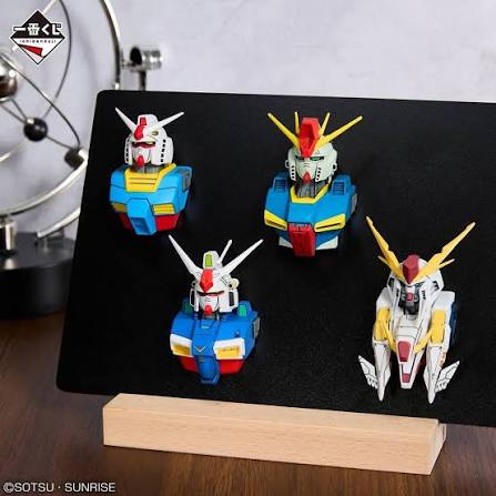 【LIMITED EDITION】Gundam MS Head Magnet (Universal Century Saga) (Set ONLY - Box of 4) (Ichibansho Zakka)