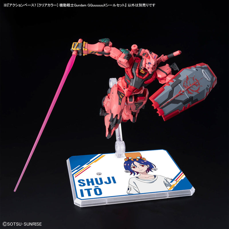 ACTION BASE 7 ［CLEAR COLOR］ Mobile Suit Gundam GQuuuuuuX STICKERS SET