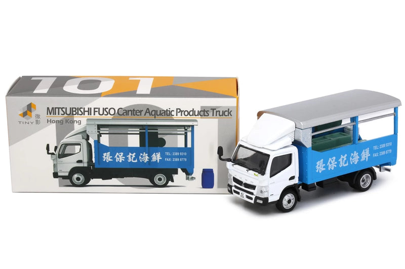 Tiny City Die-cast Model Car - Mitsubishi Fuso Canter Aquatic Products Truck