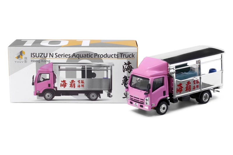 Tiny City 101 Die-cast Model Car - ISUZU N Series Aquatic Products Truck (Electroplating Silver)