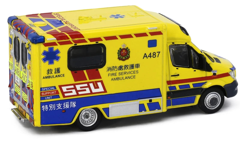 Tiny City 158 Die-cast Model Car - Mercedes-Benz Sprinter FL HKFSD Ambulance SSU (A487)