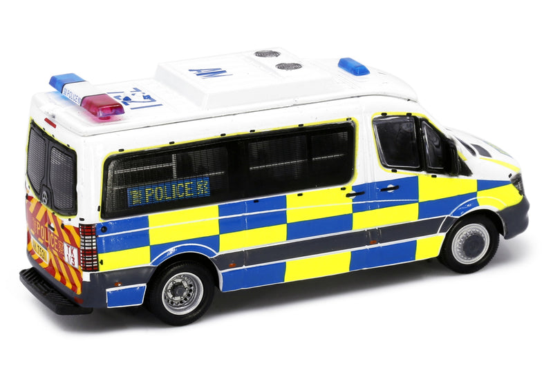 Tiny City 172 Die-cast Model Car - MERCEDES-BENZ Sprinter Police Traffic (with mesh window shields) (AM7521)