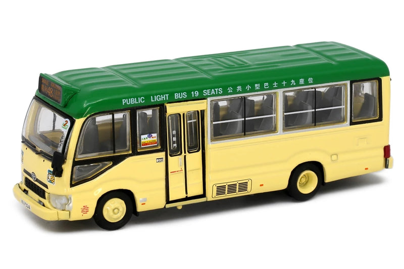 Tiny City 180 Die-cast Model Car - Toyota Coaster (B70) Green Mini Bus (19-seats)