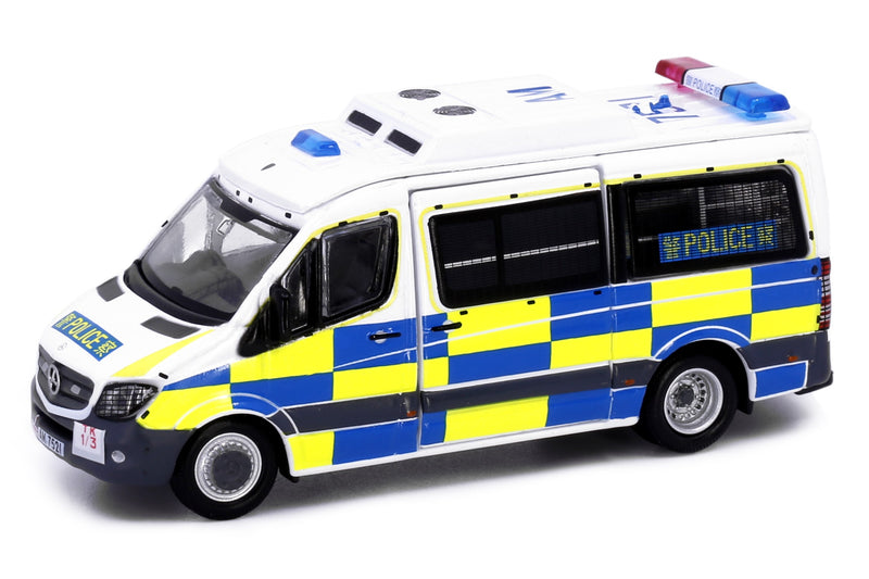 Tiny City 172 Die-cast Model Car - MERCEDES-BENZ Sprinter Police Traffic (with mesh window shields) (AM7521)