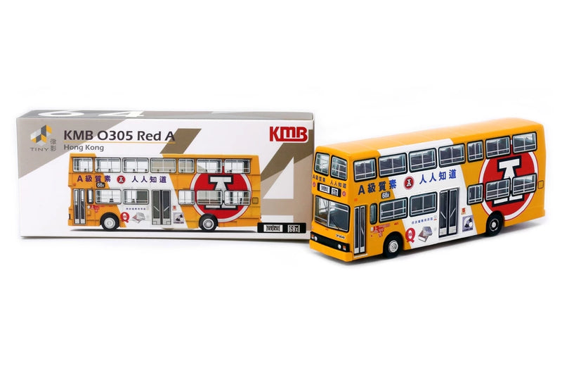 Tiny City 64 Die-cast Model Car - KMB O305 Red A (68x)