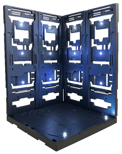 LED HANGER BASE (painted in blue-black)