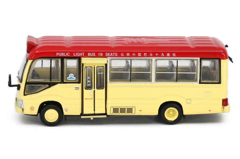 Tiny City 183 Die-cast Model Car - Toyota Coaster (B70) Red Minibus (19-seats)