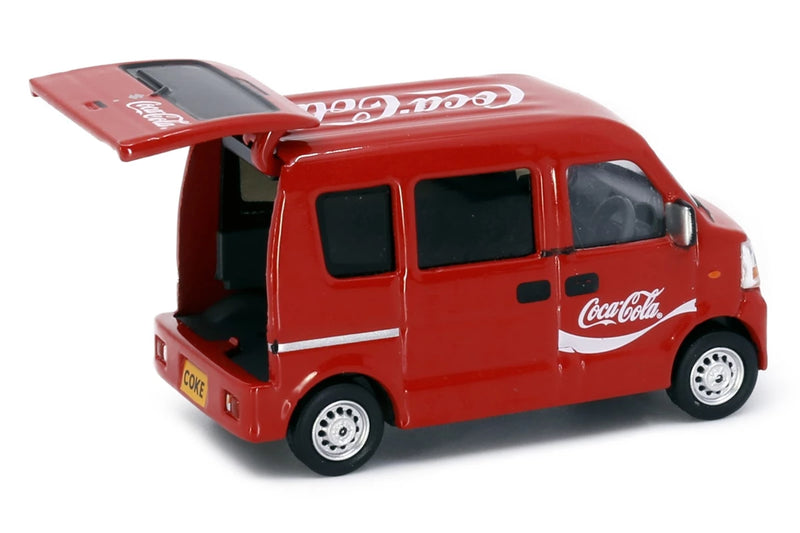 Tiny City Die-cast Model Car - 1/64 Suzuki Every COCA-COLA (Red)